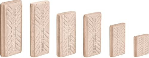 Festool Domino-Dübel Buche 8 x 50 mm, 600 Stück – Art. 493299 | Passend für DOMINO Fräsmaschinen – Original Festool Verbrauchsmaterial, Größe D 8 x 22 x 50 mm