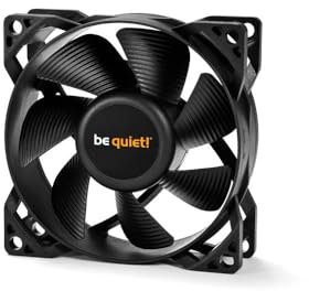be quiet! Ventilateur Pure Wings 2 80 mm, vitesse maximale élevée, vitesse minimale faible, cadre de ventilateur optimisé, pression d'air exceptionnellement élevée, fonctionnement très silencieux