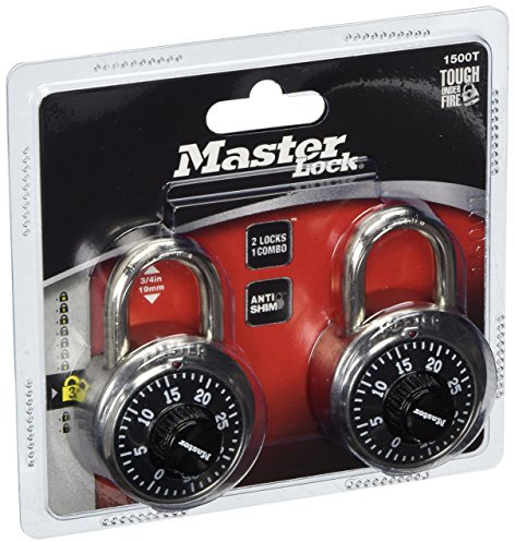 Master Lock 1500T Combination-Alike 4 Each Pack Contains 2 Locks