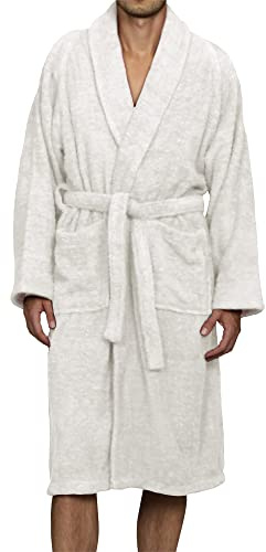 Superior Women's Bath Robe, White, Large
