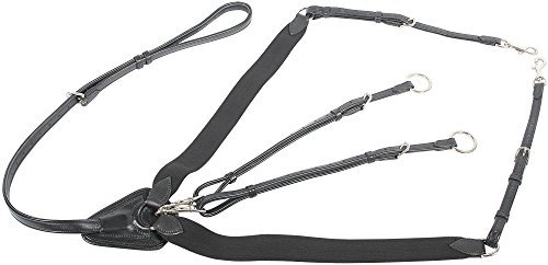 Harry's Horse Elastisch voortuig, Farbe:schwarz, Größe:cob