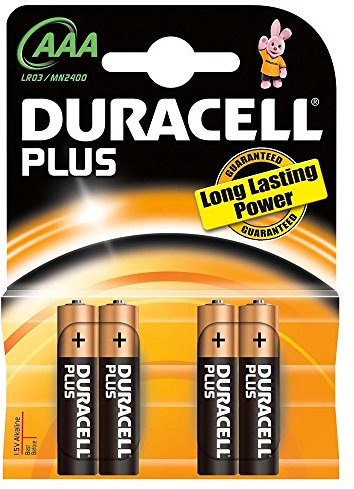 Braun - Pila alcalina duracell plus power lr 03 4 unidades