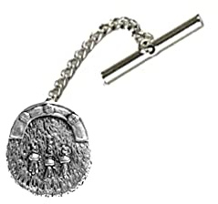 Sporran PP-G57 Krawattennadel mit Kette aus feinem englischen Zinn