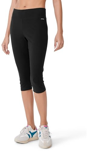 Jockey Women's Judo Legging with Wide Waistband, Deep Black, 3X