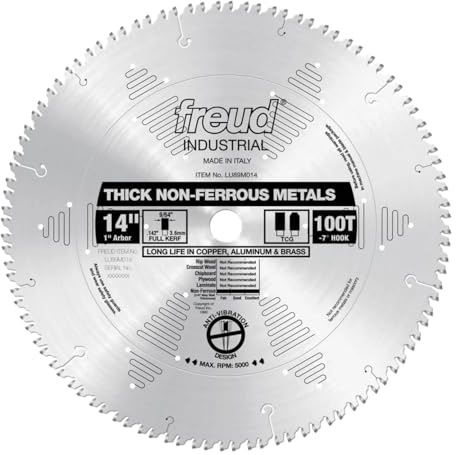Freud 14 x 100T Thick Non-Ferrous Metal Blade (LU89M014)