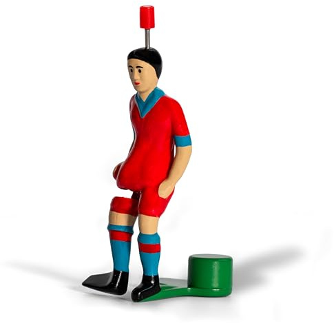 TIPP-KICK Portugal Star-Kicker I Original Football Player Figures for Kids and Adults I Suitable for all Table Football Games I Red Jersey