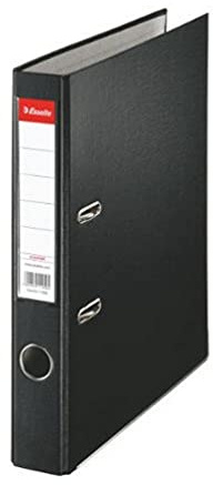 Esselte Raccoglitore a Leva Formato A4, in Cartone Riciclato con Dorso da 5,2cm, Nero, 1 Pezzo