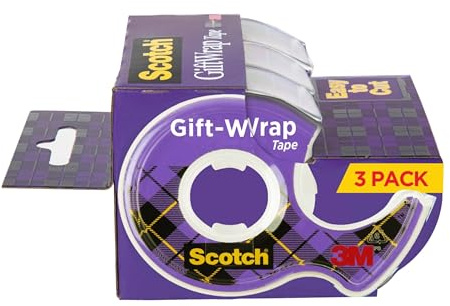 Scotch 19 mm x 16,5 m presentinslagningstejp 3 dispenser
