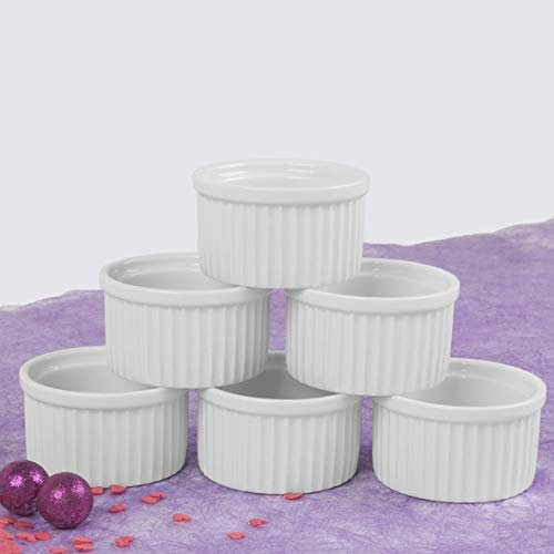 Holst Porcelaine RA 2036 Tartes De, Moule à soufflé et Ramequin 8 cm Blanc, 8 x 8 x 4,5 cm