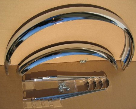 Classic Cycle Schutzbleche mit Bandstreben 20 Zoll 80 mm breit