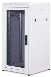 DIGITUS Netzwerkschrank - 19-Zoll Rack 22HE - 60x60 cm - Unique Serie - Traglast 800 kg - Nutztiefe 543 mm - Grau