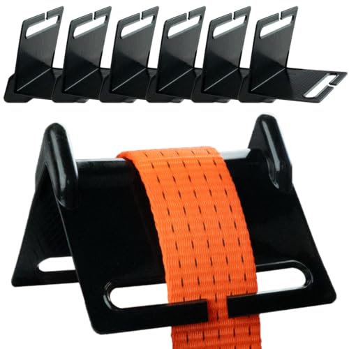 Kantenschutz Spanngurte 6er Set für Gurte von 2,5-10cm Breite, Kantenschoner Zurrgurt, Kantenschutzwinkel Gurt, Ladungssicherung Winkel, Profi-Kantenschoner, Kantenschutz Transport