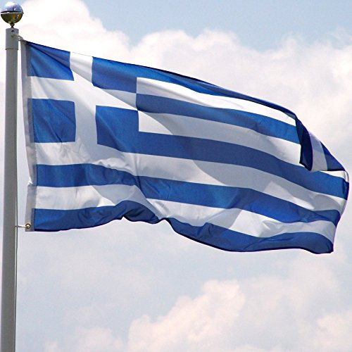5ft x 3ft Greece Country Greek National Flag Sporting Events Pub BBQ Decorations for Rugby Football Sports World Cup Banner Fan Support Table Cover