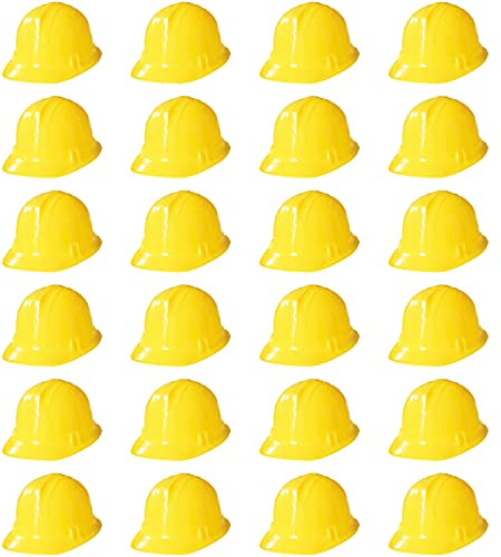 Novelty Place Construction Partyhüte - Verkleide weiche Hüte für Kinder und Erwachsene (24er Pack)