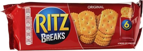 Ritz Breaks Original Crackers, Savoury Biscuits Perfect for Snacking, 190 g | Vegetarian Biscuits with Crispy Texture, Mouth Watering, Convenient for Any Snacking Occasion