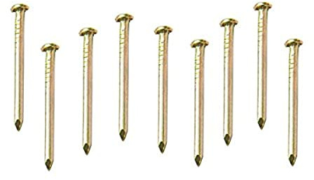 Merriway BH02287 Bildstift, Galvanisch vermessingt / Weiß, 100 Stück