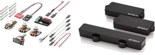 EMG Pickups »PJX - BASS PICKUP SET - BLACK« Pickup Set für E-Bass | PU: P/LJ | X-Series Preamp | Farbe: Schwarz