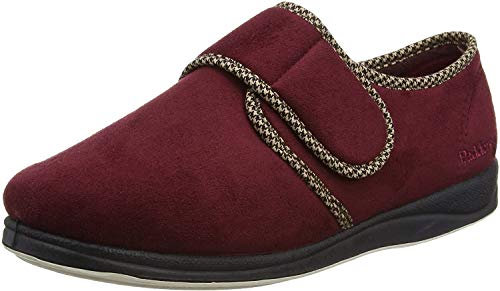 Padders Men's Harry Low-Top Slippers, Red (Burgundy), 8 UK