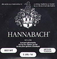 800 Medium Tension E1 E6 NERO Corde per chitarra da concerto