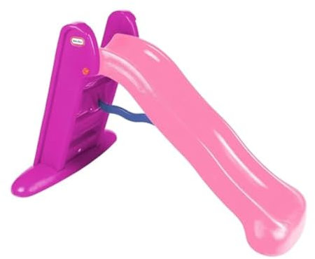 Little Tikes Easy Store Scivolo Grande - Giocattolo da Esterni o Interni - Resistente, Stabile & Sicuro - Facile da Trasportare & Riporre - Rosa