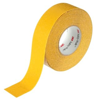 3M Safety-Walk Slip Resistant General Purpose Tape 630, Yellow, 51 mm x 18.3 m | for light to heavy shoe-traffic areas