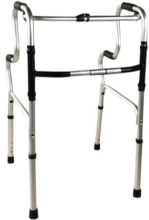 Mobiclinic®, Gehhilfe, Klappbar, Pórtico, Höhenverstellbar, Ergonomischer Griff, Anti-Rutsch-Matten, Leichtgewicht, Bis zu 100 kg, Aluminium, Grau