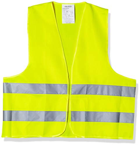 Leina-Werke 13101 Pannenwarnweste Polyester im Beutel, Gelb, Yellow, Einheitsgröße