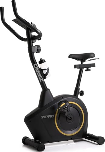 ZIPRO Vélo d'Appartement Adulte avec Résistance Magnétique à 8 Niveaux, Mesure du Pouls, Écran LCD, Support pour Téléphone, Selle et Guidon Réglables, Velo d Appartement pour Cardio Training (Boost)