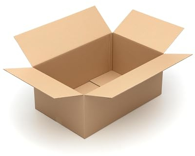KK Verpackungen Versandkartons 700 x 450 x 290 mm Braun 2-wellig (Außenmaß 710 x 460 x 350 mm) | 5 Stück, Faltkartons Kartons für Versand als DHL Paket Hermes Paketklasse L DPD GLS Paketklasse XL
