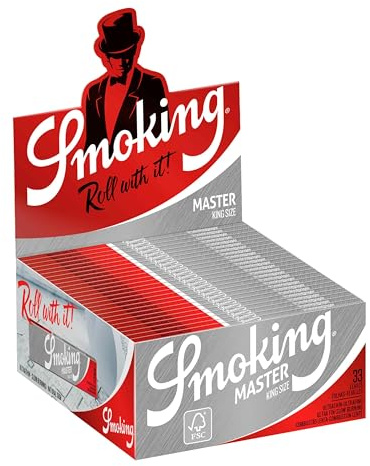 50 SMOKING MASTER KING SIZE EXTRA SLIM Rolling Papers