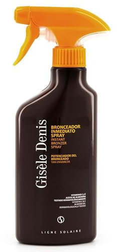 GISÈLE DENIS - Bronceador Inmediato 300 ml, Bronceador Spray, Acelerador del Bronceado, Bronceador Solar con Extracto de Zanahoria, Spray Intensificador, Bronceador Corporal