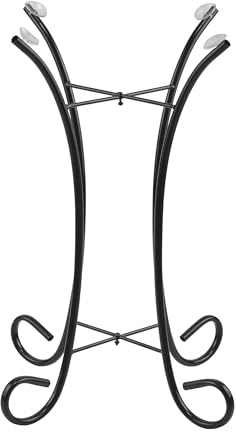 Alpine Corporation Vogeltränke aus Metall, 58,4 cm hoch, Deko-Zubehör, Schwarz