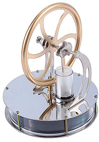 Yosoo Niedriger Temperatur Stirling Motor Stirlingmotor Sterling Engine Perpetuum Mobile Beta Stirling Engine Handwärme Stirling pädagogisches Physik Spielzeug Kit Großes Geschenk