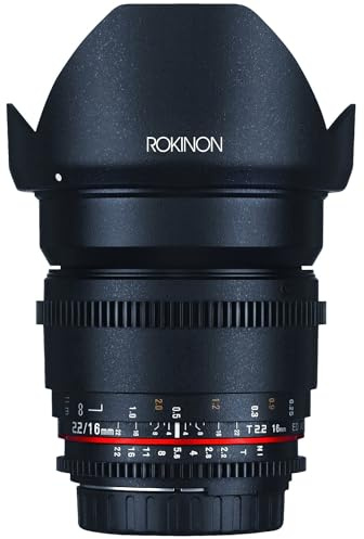 Rokinon ds16 m-c 16 mm T2.2 Cine Weitwinkel Objektiv für Canon EF-S DIGITAL SLR