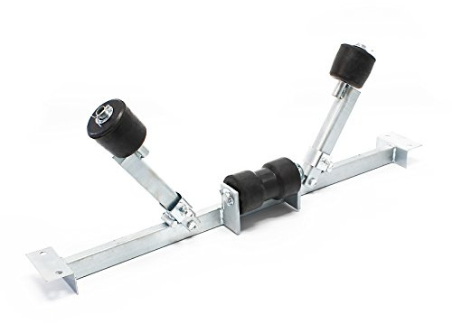 WilTec Rodillo pendular Ayuda Remolque Barco embarcación Soportes Laterales 80 cm, 500kg