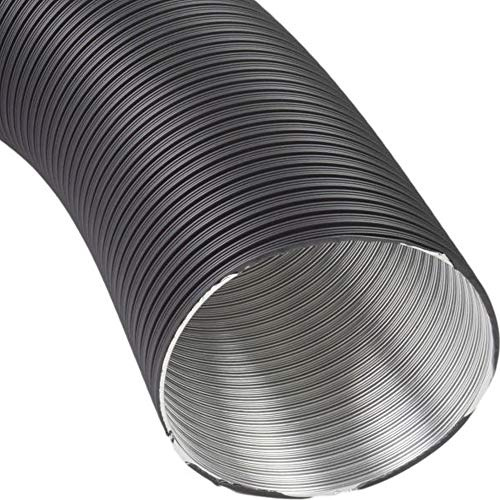 Aluflexrohr 2-lagig 80mm Schwarz ohne Wandrosett
