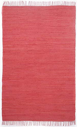 Theko Happy Cotton Teppich 100% Baumwolle 200_red Rechteckig 40x60 cm