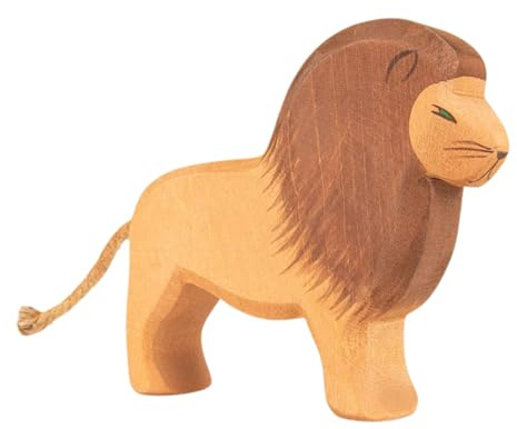 OSTHEIMER 20001 Löwe aus Holz Höhe 12cm Tiere aus Aller Welt Raubkatzen