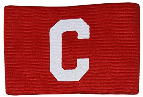 Precision Training Unisex-Jugend Big C Captains Armband, Rot-Weiß, Junior