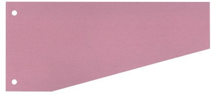 WEKRE 50503T Trennblätter, Farbregister, Aktenfahnen, Universalregister Trennstreifen 100 Stück rot