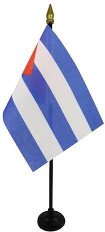 AZ FLAG Bordsflagga Kuba 15x10 cm Kubansk 100D Polyester Plastfot