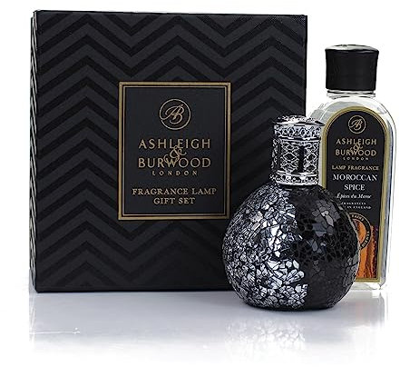 Ashleigh & Burwood Fragrance Lamp Gift Set | Little Devil | Moroccan Spice 250ml & Hand-Crafted Fragrance Lamp | Luxury Home Fragrance & Refillable Aromatherapy Diffuser | Air Purifying