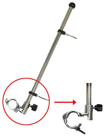 Yacht Steel Flaggenstock, 22mm, 455mm