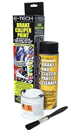 Car Brake Caliper Quick Drying High Performance Temperature Rating 220 C Paint Kit Set (White)…