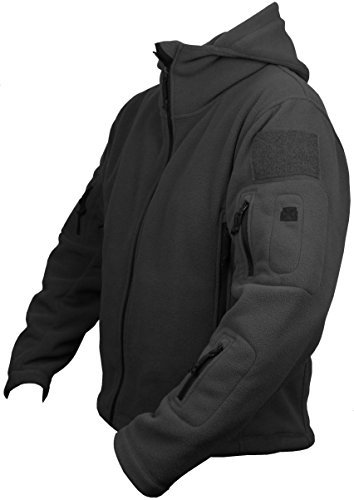 Savage Island Veste Gilet Capuche en Polaire pour Homme, Noir, 3XL