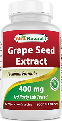 Best Naturals Grape Seed Extract 400 mg 60 Vcaps (60 Count (Pack of 1))