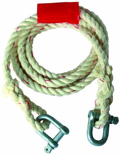 HP-Autozubehör 10283 Sisal-Abschleppseil 2500kg Schäkel/Schäkel