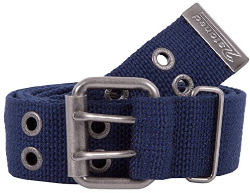 2Stoned Nietengürtel Stoffgürtel Unisex mit Dornschließe 4 cm breit, 95 cm - 125 cm lang, für Erwachsene und Kinder