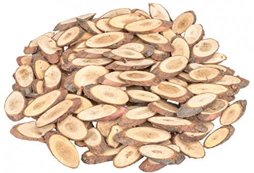NaDeco Holzscheiben oval 5-7cm 0,5kg Deko Holzscheiben Astscheiben Astabschnitte Holzdeko