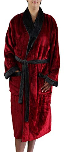 Gözze Damen 20014-37-4 Bademantel, Rot, XL EU